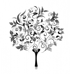 Decorative tree Royalty Free Vector Image - VectorStock