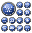 Education buttons vector image
