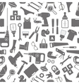 Seamless background of different silhouettes vector image
