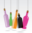Glass bottle vector image