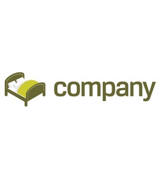 Logo for bedroom furniture vector image