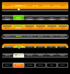 Web menu vector image