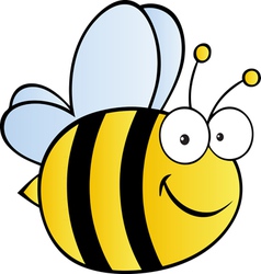 Happy bee vector image