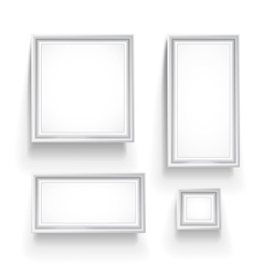 Gallery frames vector image
