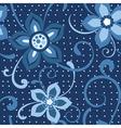 Seamless floral pattern vector image