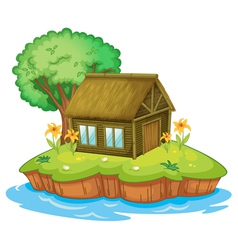Island accommodation vector image