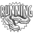 Running vector image