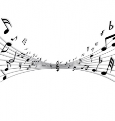 Musical notes vector image