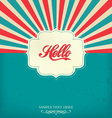 Vintage Design Template vector image