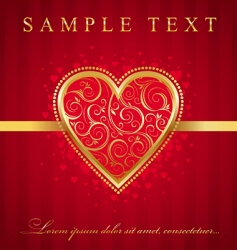 Valentine's card vector image