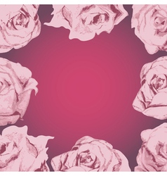 Vintage floral background vector image