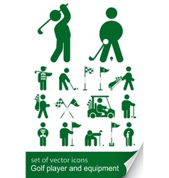 Set of golf icon vector image