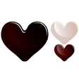 Chocolate hearts vector image