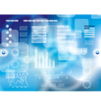 Modern virtual technology background vector image