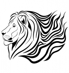 Lion tattoo vector image