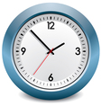 Blue clock vector image
