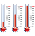 Thermometers vector image