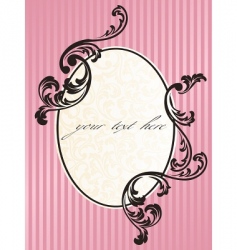 Romantic French frame vector image
