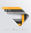 Curved strips design template vector image