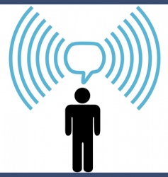 Broadband communication vector image