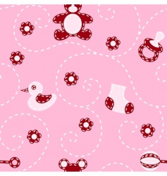 Baby quilt pattern vector image