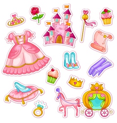 Princess collection vector image