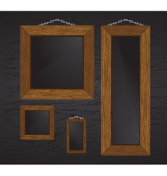 Wood frames vector image