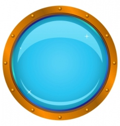 Window porthole vector image