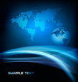 Background with neon vector image