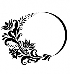 Floral element vector image