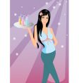 Club waitress vector image