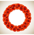 Wreath of Poppies vector image