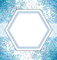 Blue spot pattern background vector image