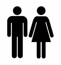 Man and woman sign vector image