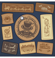 Coffee collection vector image