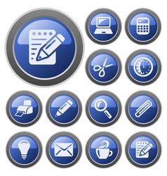 Office buttons vector image