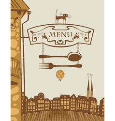 Menu architecture vector image