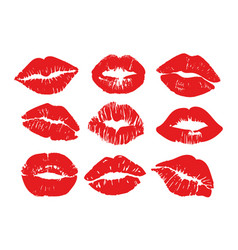 Red lips symbol Royalty Free Vector Image - VectorStock