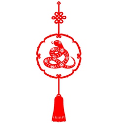 Chinese New Year Snake vector image