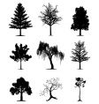 Trees collection vector image