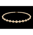 Pearl necklace vector image