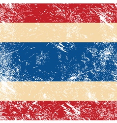 Thailand retro flag vector image