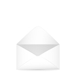 White envelope vector image