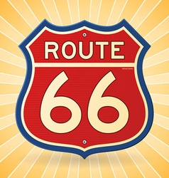 Vintage Route 66 Symbol vector image