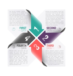 Arrows design template vector image