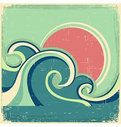 Vintage poster vector image