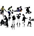 Sports silhouettes vector image