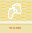 Baby shower card vector image