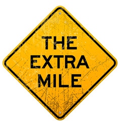 The Extra Mile vector image