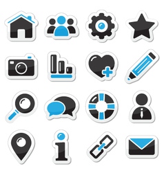 Web and internet icons set vector image